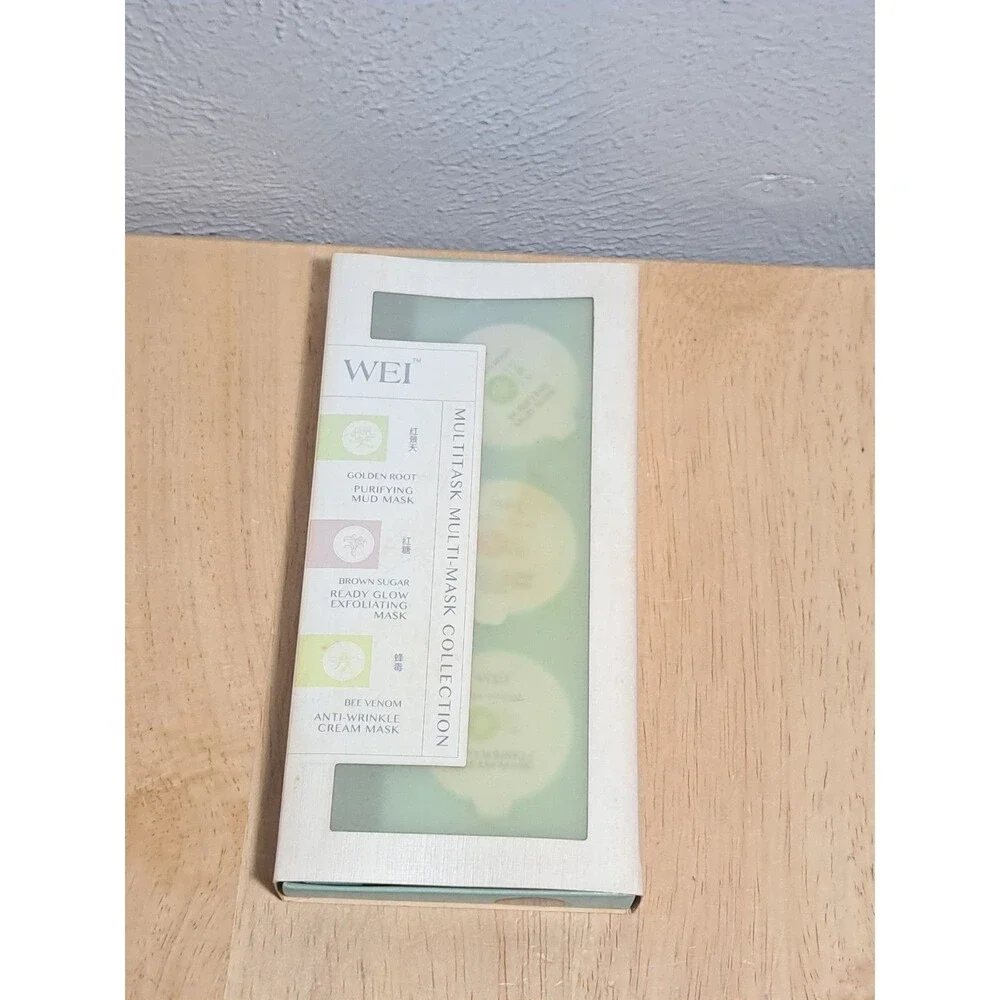 NEW WEI Multitask Multi Mask Collection Set of Three Pods NO BRUSH Trial Size